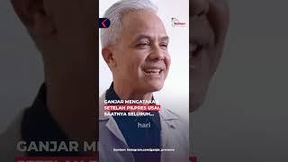 Absen di Pelantikan, Ganjar Pranowo Ucapkan Selamat ke Presiden Prabowo lewat Video #shorts