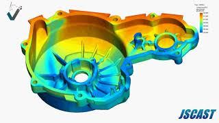 High Pressure Die Casting Simulation | Filling Simulation without gating | JSCAST