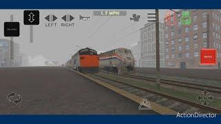 Train and rail yard Simulator - Trains in traffic #2 / Trenuri în trafic #2 (on new route /ruta nouă
