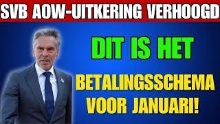 SVB AOW-uitkering Verhoogd: Dit Is het Betalingsschema voor Januari!