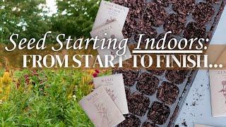 Starting Flower Seeds Indoors for Beginners (Step-By-Step Guide to How We Do It on Our Flower Farm!)