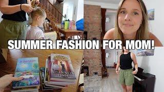 SUMMER FASHION & A BOOK HAUL! | LARGE FAMILY MOM VLOG