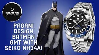 Pagani Design PD 1662 Batman With Seiko GMT Movement!! #menswatches  #seikogmt #seikonh34A