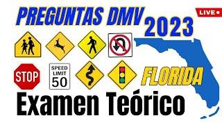 NUEVO 2023 EXAMEN TEORICO DE CONDUCIR DE FLORIDA/PREGUNTAS DEL DMV.LICENCIA DE MANEJO.