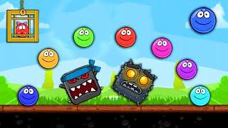 RED BALL 4 COLOR MIX BALLS FUSION BATTLE WITH DEEP FOREST FUNNY BOSS