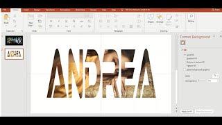 How to merge text and image in powerpoint