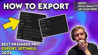 How to export 4K video in Adobe Premiere Pro (2025 Tutorial) - 1080p, 1440p, 60fps Export Settings!