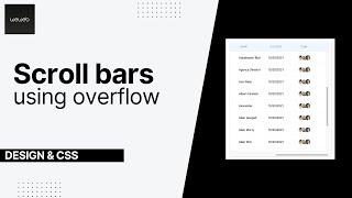 Add scroll bars with the overflow property