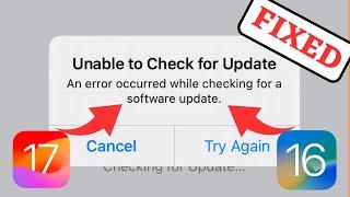 Unable to check for software update |An error occur while checking for software update |iOS 16 |2023