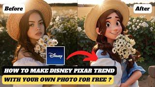 How to turn your photo into Disney Pixar | How to Transform a Real Photo into 3D Pixar | Pixar trend