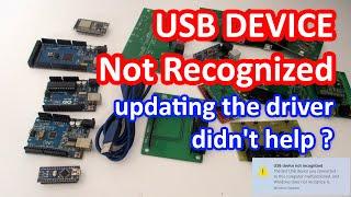 USB Device Not Recognized | Wrong USB Driver ?