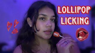  ASMR| Lollipop licking (lots of mouth sounds)