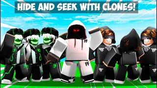 Using CLONES To CHEAT In Hide & Seek.. (Roblox Bedwars)