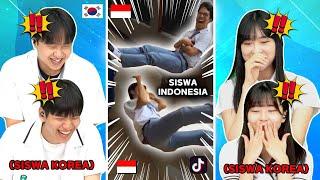 Reaksi Siswa KOREA Nonton Tiktok Permainan Siswa INDONESIA  