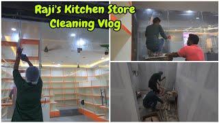 Raji's Kitchen Store Cleaning Vlog | Opening Soon | RK Family Vlogs