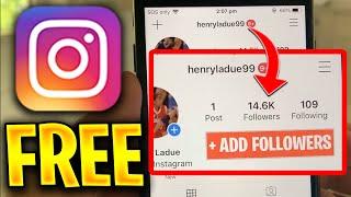 Free Instagram Followers  How I get Free Instagram Followers in 2020 (iOS & Android)