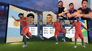 PELE, RONALDO, MARADONA... EL MEJOR PACK OPENING DE LA HISTORIA !!