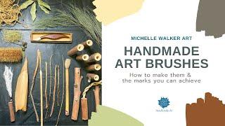 Handmade Art Brushes: how to make them & the marks you can achieve