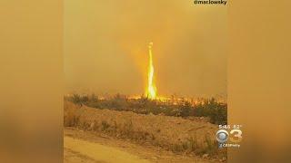 Rare Fire Tornado Captured In British Columbia