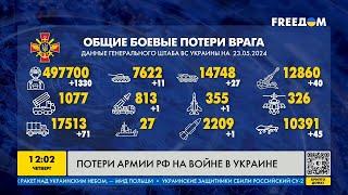 FREEДОМ | Какие потери армии рф на войне в Украине? День 23.05.2024 - 12:30