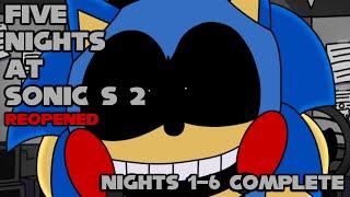 Five Nights at Sonic's 2 Reopened | Nights 1-6 COMPLETE [FNAF Fan Games 2024]