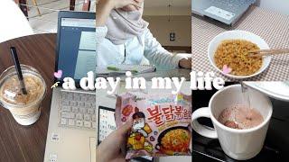 a day in my life : studying at cafe, cooking, unboxing  | Indonesia