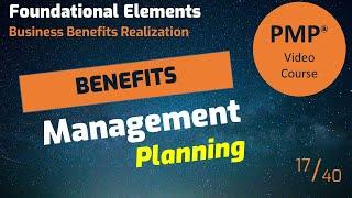 Planning to get business benefits from a project