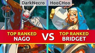 GGST ▰ DarkNеcrо (TOP Ranked Nagoriyuki) vs HooCHoo (TOP Ranked Bridget). Guilty Gear Strive