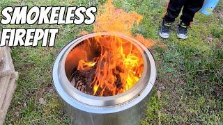 I am super impressed with this smokeless fire pit!