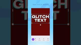 Canva tutorial - How to add the glitch effect to text #shorts