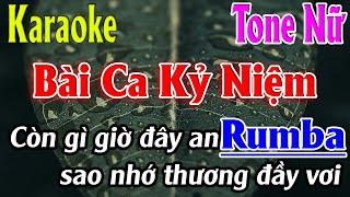 Bài Ca Kỷ Niệm Karaoke Tone Nữ ( A#m ) Nhạc Sống Rumba Karaoke Lâm Organ  -   Beat Mới