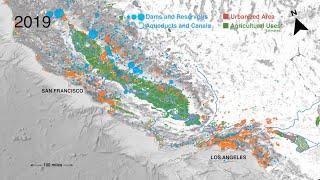 California Waterscape: time-lapse history of water supply