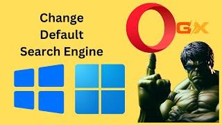 How to Change Default Search Engine in Opera GX on Windows 11 or 10 | GearUpWindows Tutorial