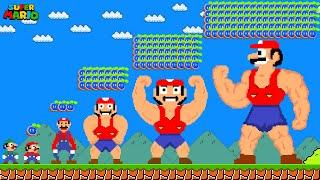 Super Mario Bros. But EVOLUTION of Seeds = EVOLUTION of Muscular Mario