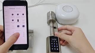 WOOX R7056 Smart Zigbee Doorlock connection video