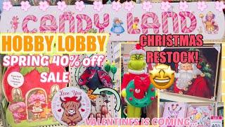 HOBBY LOBBY SPRING SALE! VALENTINES SNEEK PEAK& CHRISTMAS RESTOCK?!