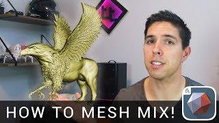 How to mesh mix! - Detailed tutorial on merging STLs in Meshmixer.