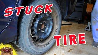 HOW TO Get a STUCK TIRE OFF - VERY EASY!!!