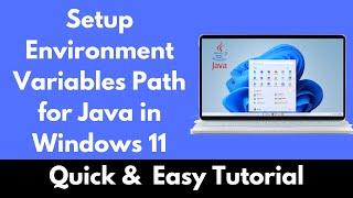 How to Setup Environment Variables Path for Java in Windows 11