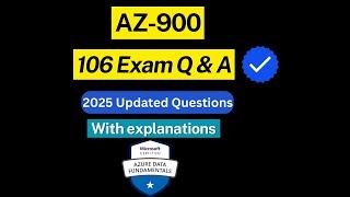 AZ-900 Exam Questions 2025 | 106 Practice Exam Questions and Expert Insights | Pass AZ-900