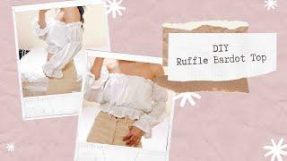 DIY / Ruffle Bardot Top