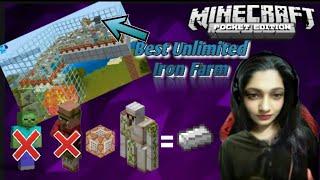 Finally I Built IRON FARM In Minecraft | Unlimited Iron | Evil Night Radiyah