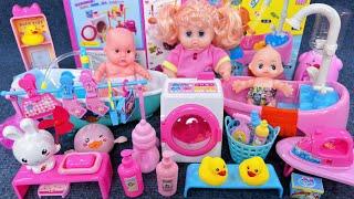 10 Minutes Satisfying with Unboxing Cute Baby Bathtub Toys，Laundry Playset ASMR | Review Toys