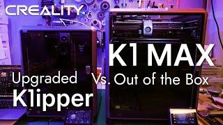 K1 vs K1 Max ... Printing TPU . creality