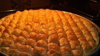 Şimdiye Kadar Hiç Bu Kadar Kolay BAKLAVA Yapmamıştım Çıtır Çıtır El Açması Ev Baklavası