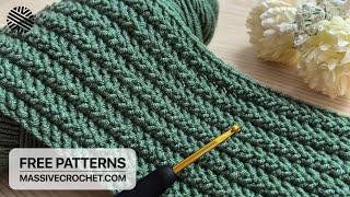 SUPER EASY Crochet Pattern for Beginners!  ️Crochet Stitch for Baby Blanket, Bag & Scarf