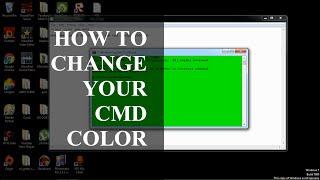 How To Change Your Cmd Color 2016