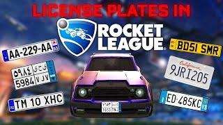 How to use LICENSE PLATES in Rocket League | Tutorial [PC ONLY]