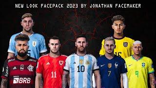 NEW LOOK FACEPACK 2023 BY JONATHAN FACEMAKER || PES 2021 & FOOTBALL LIFE 2023 || SIDER & CPK VERSION