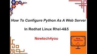 How To Configure Python As A Web Server In Redhat Linux rhel-4&5